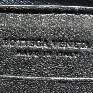 1円 BOTTEGA VENETA ボッテガヴェネタ イントレチャート レザー ラウンドファスナー 長財布 ウォレット ネイビー系 FA1702の画像5