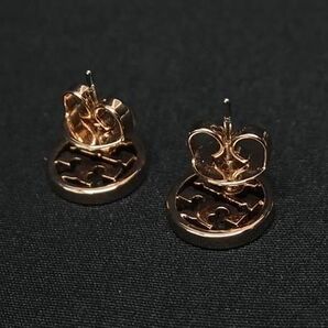 1円 ■新品■未使用■ TORY BURCH トリーバーチ ロゴ ピアス アクセサリー レディース ピンクゴールド系 FC0824の画像2