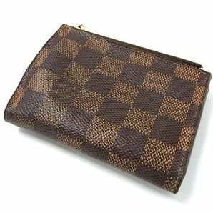 1円 LOUIS VUITTON ルイヴィトン N63242 ダミエ ポルトフォイユ アナイス 三つ折り 財布 ウォレット ブラウン系 FC0888の画像2