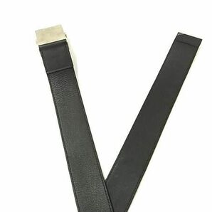 1円 ■美品■ LOUIS VUITTON ルイヴィトン ダミエグラフィット シルバー金具 ベルト 表記サイズ 90/36 メンズ ブラック系 FC1218の画像3