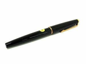 1円 ■美品■ MONT BLANC モンブラン 420 ペン先K14 585 14金 万年筆 筆記用具 文房具 ステーショナリー ブラック系×ゴールド系 AX6018