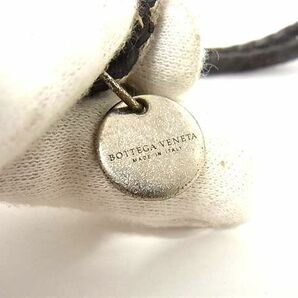 1円 BOTTEGA VENETA ボッテガヴェネタ イントレチャート レザー ブレスレット アクセサリー メンズ ブラウン系 AX5812の画像4