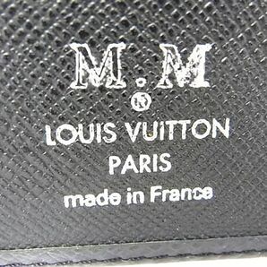 1円 ■美品■ LOUIS VUITTON ルイヴィトン M32572 タイガ ポルトフォイユブラザ 二つ折り 長財布 ウォレット 小銭入れ ブラック系 BF7033の画像6