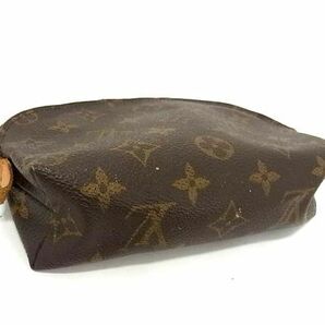 1円 ■美品■ LOUIS VUITTON ルイヴィトン M47515 モノグラム ポシェット コスメティック マルチケース ブラウン系 BF7061の画像2