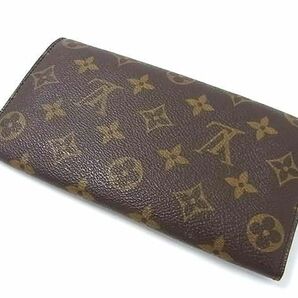 1円 ■極美品■ LOUIS VUITTON ルイヴィトン M61725 モノグラム ポシェット ポルトモネ クレディ 二つ折り 長財布 ブラウン系 FC2197の画像2