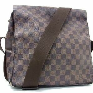 1円 LOUIS VUITTON ルイヴィトン N45255 ダミエ ナヴィグリオ クロスボディ ショルダーバッグ ブラウン系 EA2165の画像1