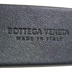 1円 ■新品同様■ BOTTEGA VENETA ボッテガヴェネタ レザー シルバー金具 ベルト 表記サイズ110cm 40IN メンズ ブラック系 BK0387の画像5