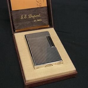 1円 ■美品■ S.T.Dupont エス・テー・デュポン ライン1 ラージ 高級ガスライター ローラーガスライター 喫煙グッズ シルバー系 AW4584の画像1