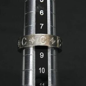 1円 CELINE セリーヌ Cマカダム SV925 リング 指輪 アクセサリー 約8号 レディース シルバー系 BF7476の画像3
