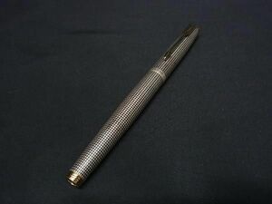 1円 PARKER パーカー ペン先 14K 14金 キャップ式 万年筆 筆記用具 文房具 ステーショナリー レディース メンズ シルバー系 AX6196