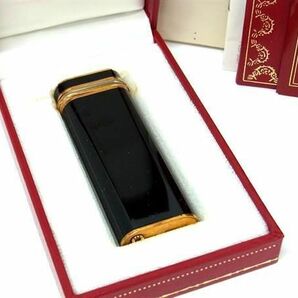 1円 ■美品■ Cartier カルティエ トリニティ オーバル 高級ガスライター ローラーガスライター 喫煙グッズ 喫煙具 ブラック系 AX5120の画像1