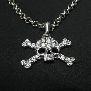 1円 Vivienne Westwood ヴィヴィアンウエストウッド ディアマンテスカル ラインストーン ネックレス アクセサリー シルバー系 AW6585の画像2