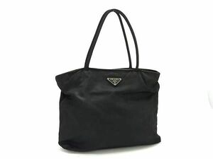 1円 PRADA プラダ テスートナイロン ハンドバッグ トート レディース ブラック系 BI1732