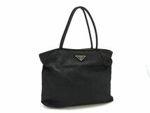 1円 PRADA プラダ テスートナイロン ハンドバッグ トート レディース ブラック系 BI1732_画像1