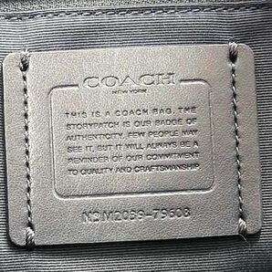 1円 ■美品■ COACH コーチ 79508 レザー ハンドバッグ トートバッグ レディース グリーン系 BI2008の画像6