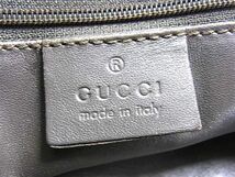 1円 GUCCI グッチ 002 1098 002404 サテン×レザー トートバッグ ショルダーバッグ 肩掛けかばん レディース ダークブラウン系 BJ2847_画像6