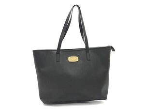 1円 ■美品■ MICHAEL KORS マイケルコース レザー トートバッグ ショルダーバッグ 肩掛け レディース ブラック系 BJ3005