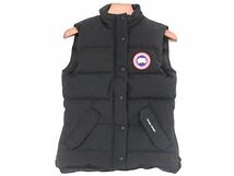 ■新品同様■ CANADA GOOSE カナダグース 2832L ポリエステル×ナイロン ダウンベスト アウター 上着 レディース ブラック系 FC3481_画像1