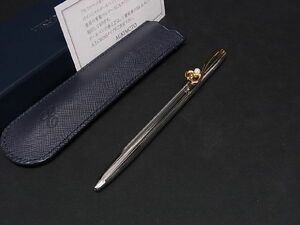 ■美品■ MIKIMOTO ミキモト 本真珠 アコヤ真珠 パール約3mm ボールペン 文房具 筆記用具 シルバー系 DD5145