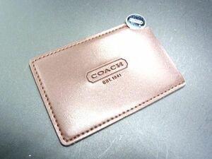 ■美品■ COACH コーチ レザー カードケース パスケース カード入れ 定期入れ レディース メンズ ブラウン系 DE1153