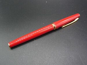 ■美品■ PILOT パイロット ペン先14K 14金 585 万年筆 筆記用具 文房具 ステーショナリー レッド系×ゴールド系 DE2194