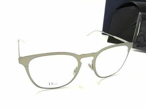 # as good as new # DIOR HOMME Dior Homme 0214 glasses glasses men's lady's silver group AU1209