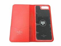 LOUIS VUITTON ルイヴィトン M67757 エピ シュプリーム コラボ iPhone7plus/8plus 対応 アイフォンケース スマホケース レッド系 AW4481_画像4