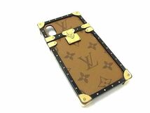 LOUIS VUITTON ヴィトン M62618 モノグラム アイトランク フォリオ iPhone X/XS 対応 アイフォンケース スマホケース ブラウン系 BH1433_画像1