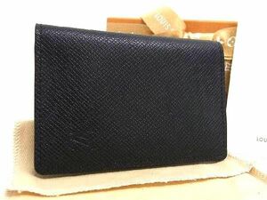 ■新品■未使用■ LOUIS VUITTON ルイヴィトン M30537 タイガ オーガナイザー ドゥポッシュ カードケース 名刺入れ ブラック系 AW5335