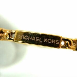 1円 ■美品■ MICHAEL KORS マイケルコース SV925 バングル ブレスレット アクセサリー レディース メンズ ゴールド系 AX4081の画像3