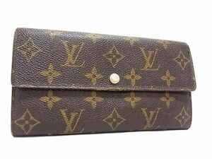 1円 LOUIS VUITTON ルイヴィトン M61734 モノグラム ポルトフォイユ サラ 二つ折り 長財布 ウォレット 札入れ 小銭入れ ブラウン系 FA1720