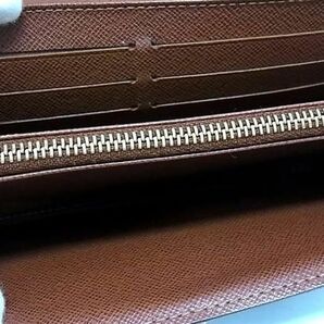 1円 LOUIS VUITTON ルイヴィトン M61734 モノグラム ポルトフォイユ サラ 二つ折り 長財布 ウォレット 札入れ 小銭入れ ブラウン系 FA1720の画像3