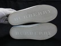 1円 BURBERRY バーバリー レザー スニーカー サイズ37(約24.0cm) 靴 シューズ レディース ネイビー系 BJ1407_画像4