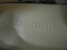 1円 BURBERRY バーバリー レザー スニーカー サイズ37(約24.0cm) 靴 シューズ レディース ネイビー系 BJ1407_画像5