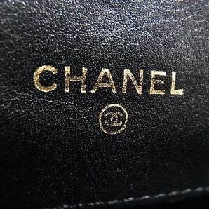 1円 ■美品■ CHANEL シャネル ココマーク マトラッセ ビコローレ レザー 長財布 ウォレット 札入れ 小銭入れ ブラック系 FB0322の画像7