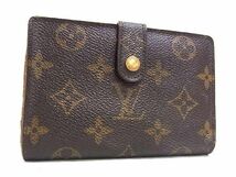 1円 LOUIS VUITTON ルイヴィトン M61663 モノグラム ポルトモネ ビエ ヴィエノワ がま口 二つ折り 財布 ウォレット ブラウン系 FB0323_画像1