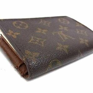 1円 LOUIS VUITTON ルイヴィトン M61663 モノグラム ポルトモネ ビエ ヴィエノワ がま口 二つ折り 財布 ウォレット ブラウン系 FB0323の画像2