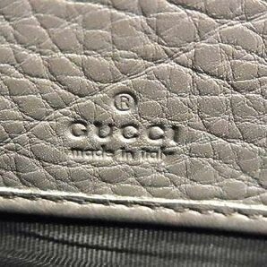 1円 GUCCI グッチ 308004 ソーホー インターロッキングG レザー タッセル ラウンドファスナー 長財布 ウォレット ブラック系 FC4054の画像5