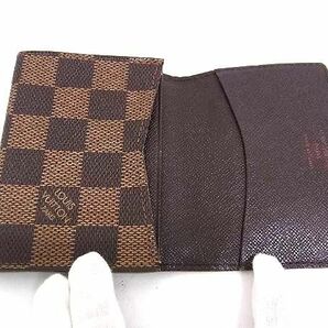 1円 ■美品■ LOUIS VUITTON ルイヴィトン N62920 ダミエ アンヴェロップ カルト ドゥ ヴィジット カードケース ブラウン系 FC4070の画像3