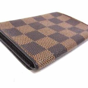 1円 ■美品■ LOUIS VUITTON ルイヴィトン N62920 ダミエ アンヴェロップ カルト ドゥ ヴィジット カードケース ブラウン系 FC4070の画像2