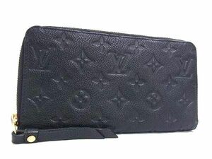 1円 ■美品■ LOUIS VUITTON ヴィトン M93435 モノグラムアンプラント ポルトフォイユ スクレット ロン ラウンドファスナー 長財布 FC4182