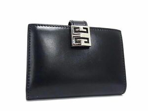 1円 ■美品■ GIVENCHY ジバンシィ 4G レザー コインケース コインパース カードケース 小銭入れ カード入れ ブラック系 FA5025