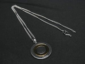 1 jpy Cartier Cartier round toliniti necklace pendant accessory lady's silver group × gold group FA5326