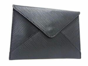 1円 ■新品同様■ LOUIS VUITTON ルイヴィトン エピ レターケース マルチケース ポーチ 小物入れ ノワール ブラック系 FA5052