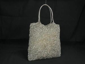 1 jpy # beautiful goods # ANTEPRIMA Anteprima wire bag PVC wire tote bag handbag lady's silver group BI2026