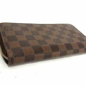 1円 LOUIS VUITTON ルイヴィトン N41665 ダミエ ジッピーウォレット 大西洋クルーズ ラウンドファスナー 長財布 ブラウン系 AY1624の画像2