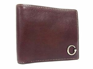 1円 GUCCI グッチ 212171 478442 レザー 二つ折り 財布 ウォレット 札入れ 小銭入れ メンズ レディース ブラウン系 CC2478