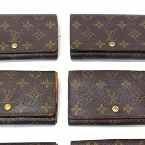 1円 LOUIS VUITTON ルイヴィトン M61730 モノグラム ポルトモネビエ トレゾール 二つ折り 財布 ウォレット 9点セット まとめ売り DA7540の画像3