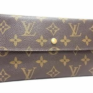 1円 LOUIS VUITTON ルイヴィトン M61217 モノグラム ポルトフォイユ インターナショナル 三つ折り 長財布 ウォレット ブラウン系 AY2046の画像1