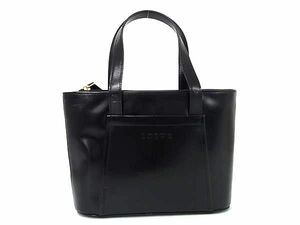 1円 ■美品■ LOEWE ロエベ レザー ハンドバッグ トート レディース ブラック系 AY1952